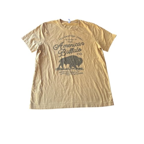 Yellowstone Park American Buffalo Co. Graphic T-Shirt L - Picture 1 of 4